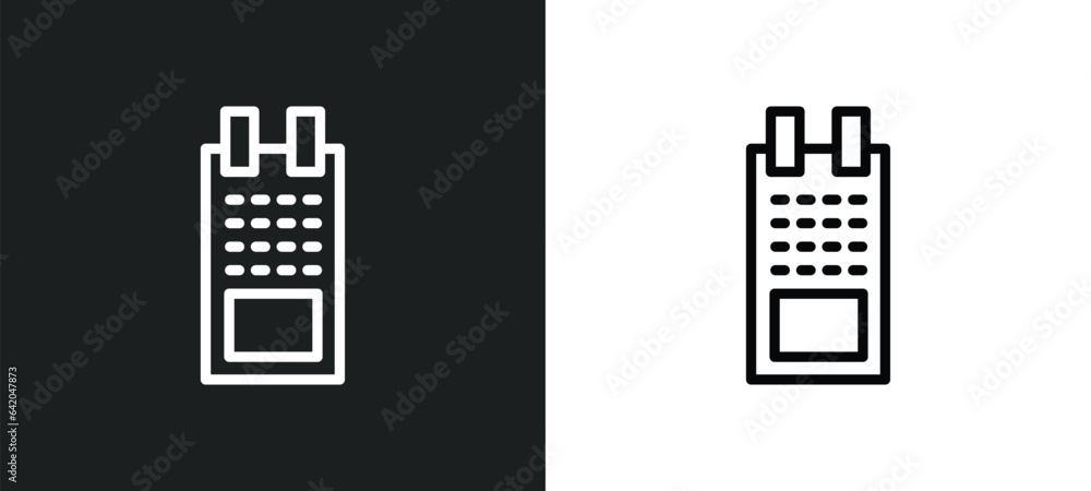 Poster seventeen icon isolated in white and black colors. seventeen outline vector icon from other collecti