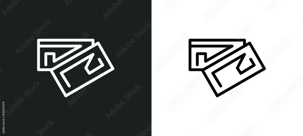 Poster yellow abstract business card icon isolated in white and black colors. yellow abstract business card
