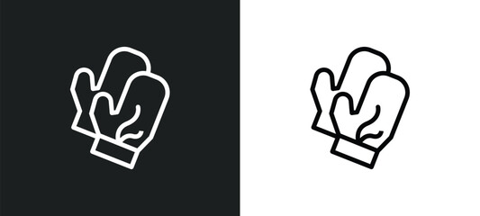 grooming glove icon isolated in white and black colors. grooming glove outline vector icon from other collection for web, mobile apps and ui.
