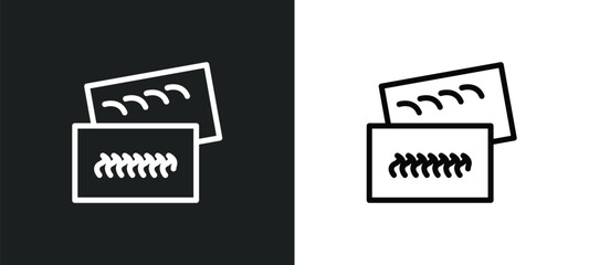 wave abstract business card icon isolated in white and black colors. wave abstract business card outline vector icon from other collection for web, mobile apps and ui.