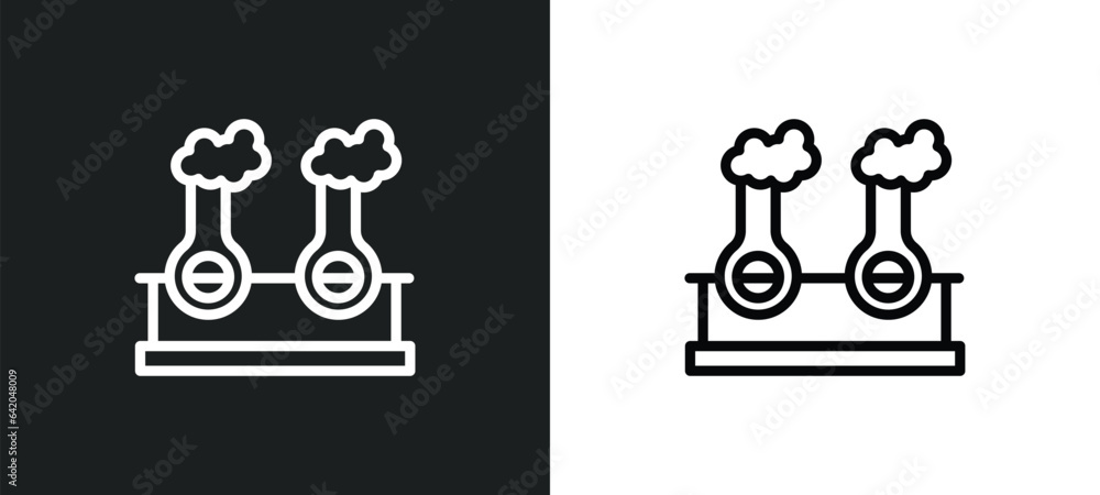 Poster labaratory icon isolated in white and black colors. labaratory outline vector icon from other collec