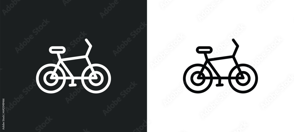 Poster cyclist icon isolated in white and black colors. cyclist outline vector icon from people skills coll