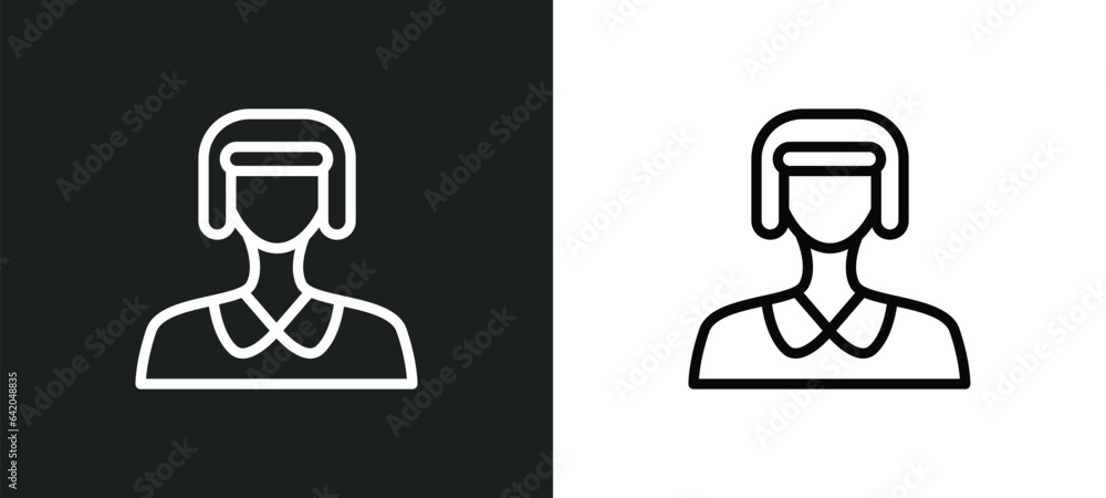 Poster cricket player icon isolated in white and black colors. cricket player outline vector icon from prof