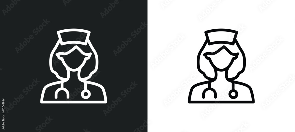 Poster physician assistant icon isolated in white and black colors. physician assistant outline vector icon