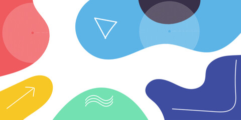 Abstract pop art background with wave pattern. Vector pattern. Color wave template and presentation design