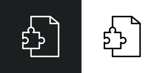 addon icon isolated in white and black colors. addon outline vector icon from programming collection for web, mobile apps and ui.