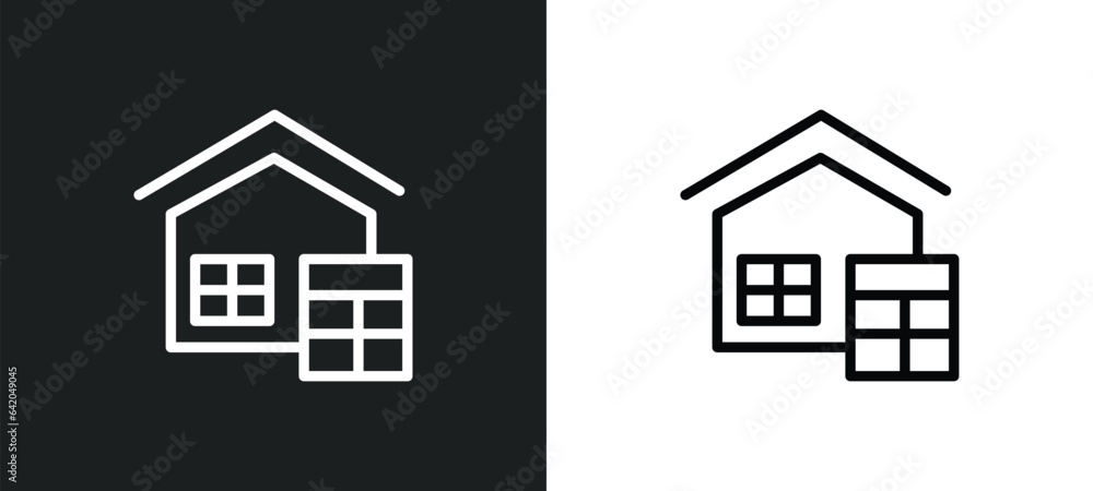 Poster calculate icon isolated in white and black colors. calculate outline vector icon from real estate co