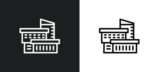 modern house icon isolated in white and black colors. modern house outline vector icon from real estate collection for web, mobile apps and ui.