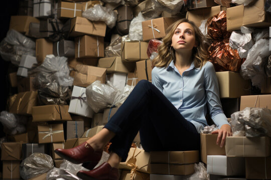 Generative AI - The Arrogance of Consumerism: A Rich Snob atop the Mountain of Shipping Boxes