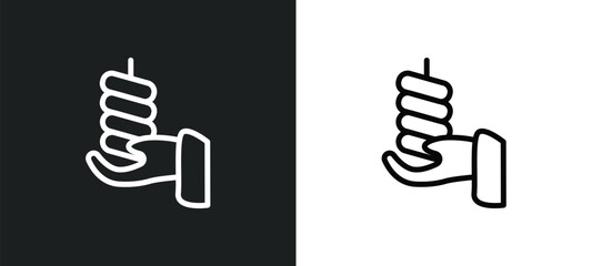 vigil icon isolated in white and black colors. vigil outline vector icon from religion collection for web, mobile apps and ui.