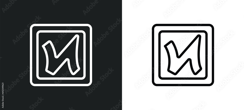 Poster nihilism icon isolated in white and black colors. nihilism outline vector icon from religion collect