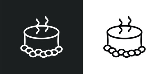 asian bath icon isolated in white and black colors. asian bath outline vector icon from sauna collection for web, mobile apps and ui.