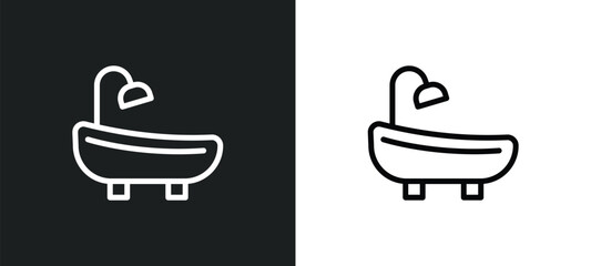 hamam icon isolated in white and black colors. hamam outline vector icon from sauna collection for web, mobile apps and ui.