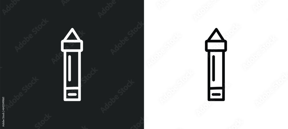 Poster glue stick icon isolated in white and black colors. glue stick outline vector icon from sew collecti