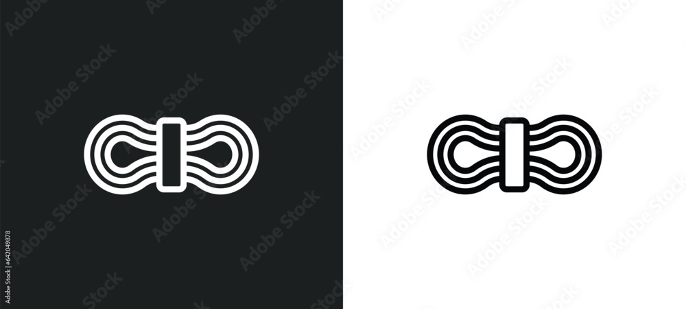 Aufkleber wool icon isolated in white and black colors. wool outline vector icon from sew collection for web, 