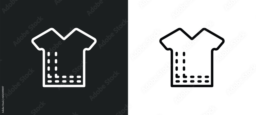 Aufkleber sew pattern icon isolated in white and black colors. sew pattern outline vector icon from sew collec