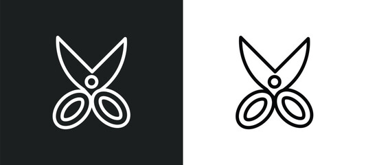 cutting tool icon isolated in white and black colors. cutting tool outline vector icon from sew collection for web, mobile apps and ui.