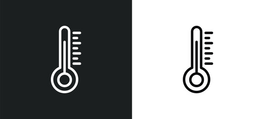 thermostat icon isolated in white and black colors. thermostat outline vector icon from smart house collection for web, mobile apps and ui.
