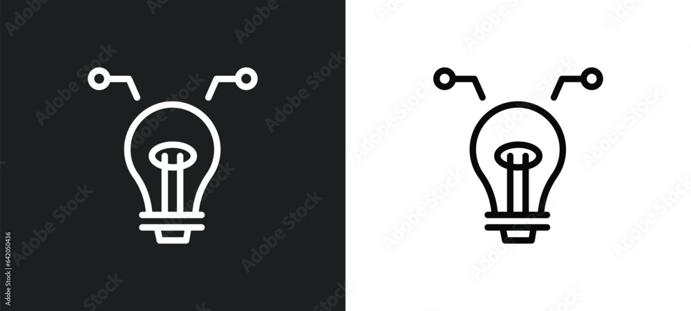 Aufkleber decision icon isolated in white and black colors. decision outline vector icon from startup collecti