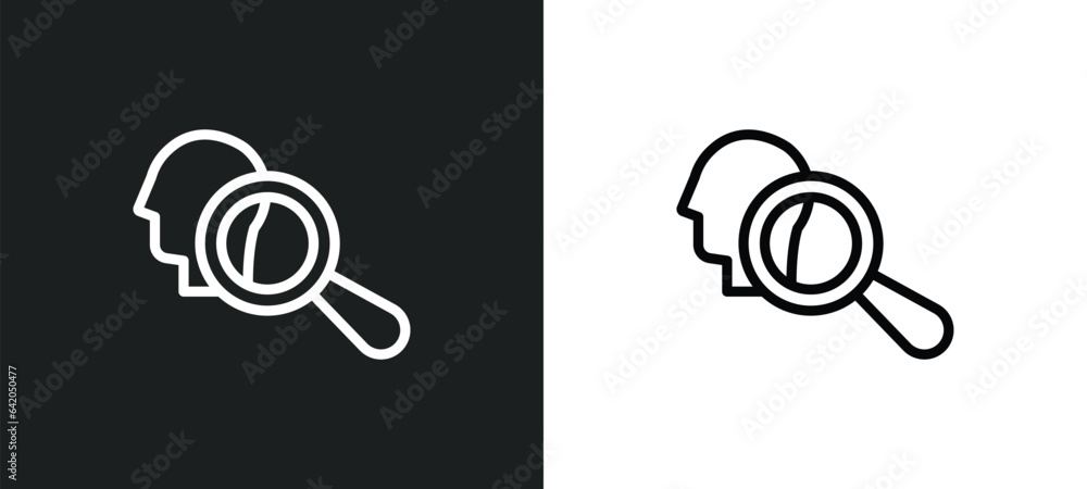 Poster exploration icon isolated in white and black colors. exploration outline vector icon from startup co