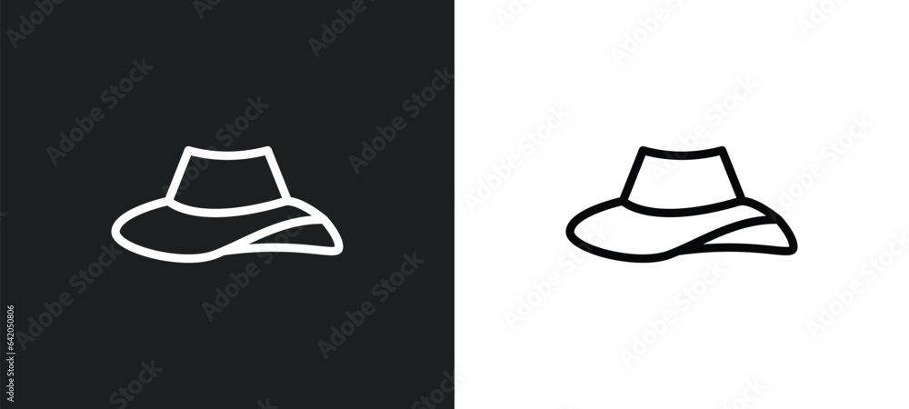 Poster pamela icon isolated in white and black colors. pamela outline vector icon from summer collection fo