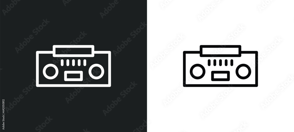 Poster caste icon isolated in white and black colors. caste outline vector icon from summer collection for 