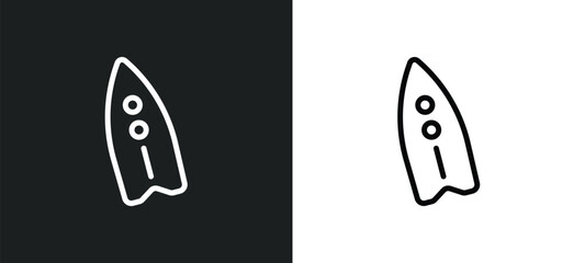 bodyboard icon isolated in white and black colors. bodyboard outline vector icon from summer collection for web, mobile apps and ui.