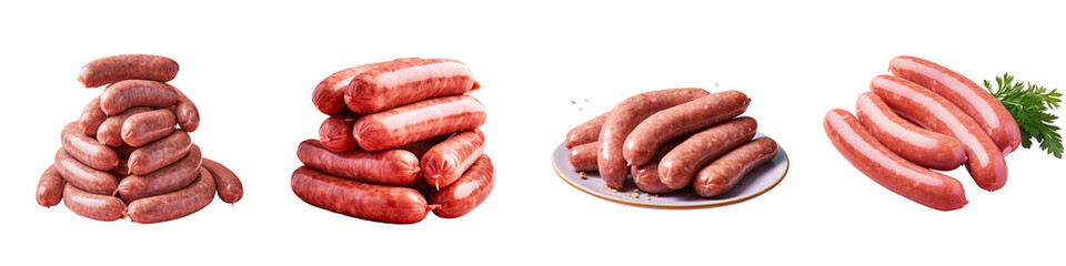 uncooked meat tubes transparent background