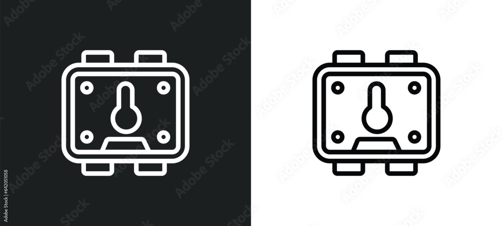 Poster robot vacuum icon isolated in white and black colors. robot vacuum outline vector icon from technolo