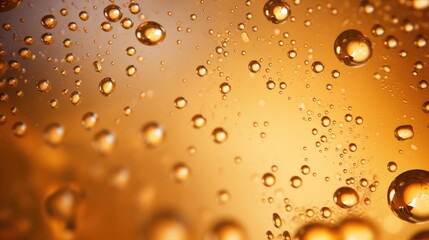 Fototapeta na wymiar Fresh beer bubbles background, texture with free space for text
