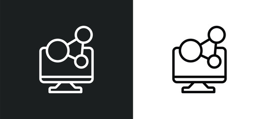 conection icon isolated in white and black colors. conection outline vector icon from technology collection for web, mobile apps and ui.