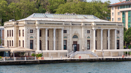 Naklejka premium Feriye Palace, a former Ottoman palace located on the European shore of the Bosphorus in Istanbul, Turkey. The palace is now a restaurant and event venue