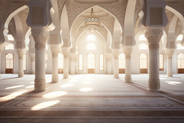 Fototapeta na wymiar interior inside the mosque