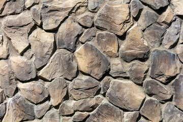 On from stone bricks as an abstract background. Texture