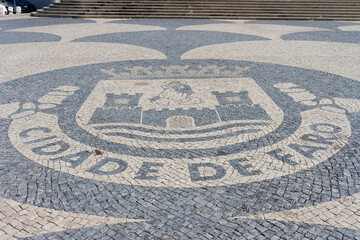 Faro emblem, Faro, Algarve, Portugal