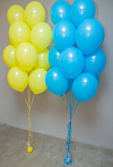 balloons on the white background