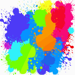 Colorful Paint Splash Splatters