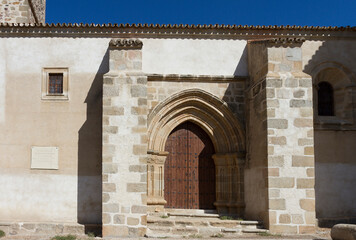 Fototapeta na wymiar Church of San Martin Obispo, Medellin, Badajoz, Extremadura, Spain