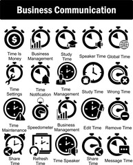 A set of 20 business icons as remove tag, cart search, tag security