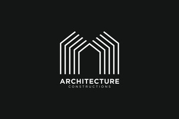 M latter architecture logo