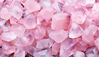 Rose quartz pink crystal rocks realistic hyper-detail 8K