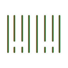Barcode Product Label Gradient Line Icon