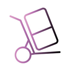 Box Cart Logistics Icon