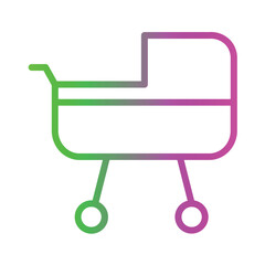 Baby Birth Stroller Icon