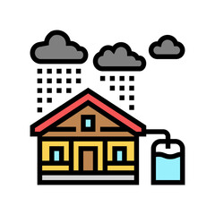 rainwater harvesting environmental color icon vector. rainwater harvesting environmental sign. isolated symbol illustration