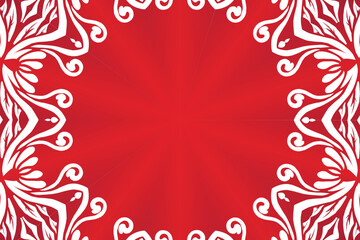 Beautiful colourful caleidoscope gradient flower art batik ethnic dayak borneo pattern background 