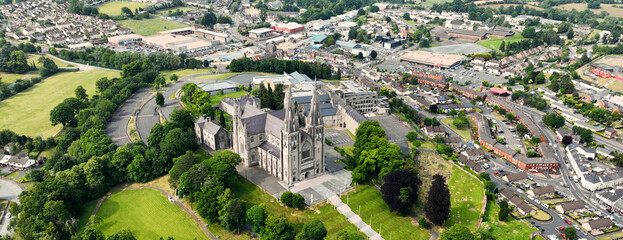 Aerial photo of St Patricks Roman Catholic Cathedral Armagh City Co Armagh Northern Ireland