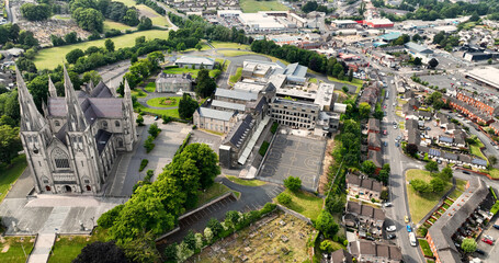 Aerial photo of St Patrick's Grammar School Co Armagh Northern Ireland