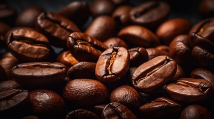 Naklejka premium roasted coffee beans