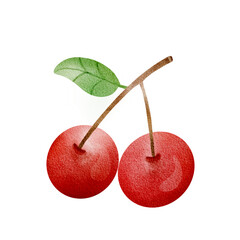 cherry isolated on white background